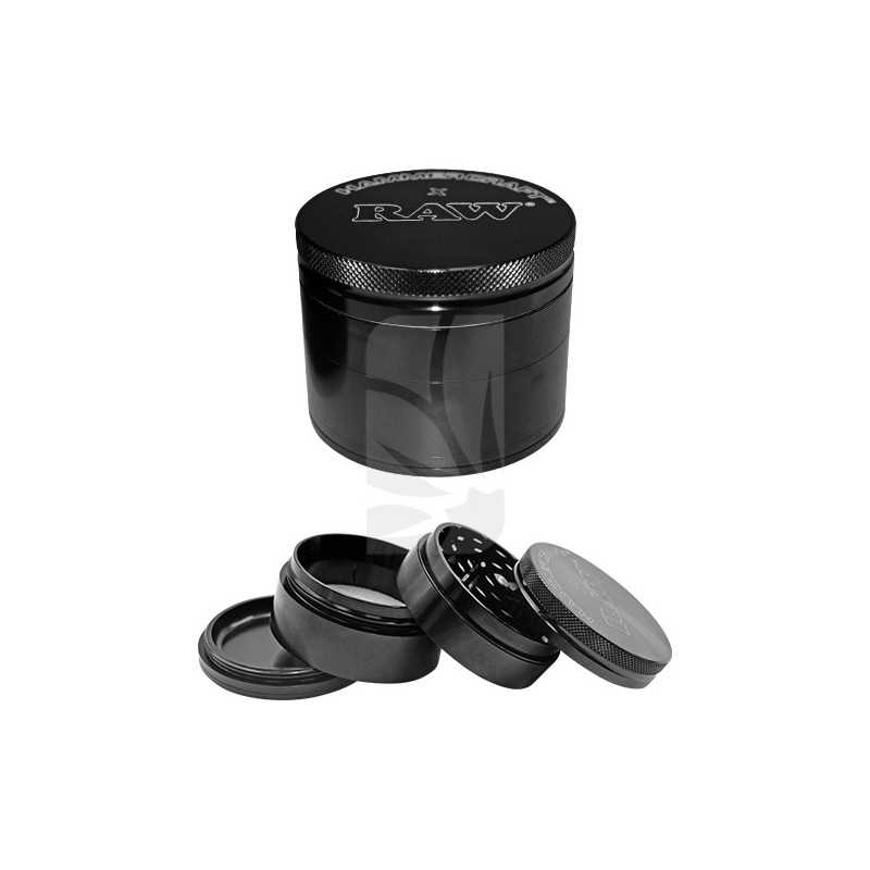 Grinder RAW L X Hammercraft Negro 4 partes Grinder RAW L X Hammercraft Negro 4 partes