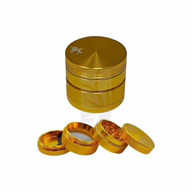 4-teiliger Aluminium-Grinder 40 mm Gold