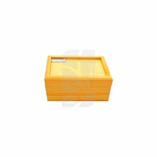 Caja Madera 140x90x65 mm. rejilla/iman