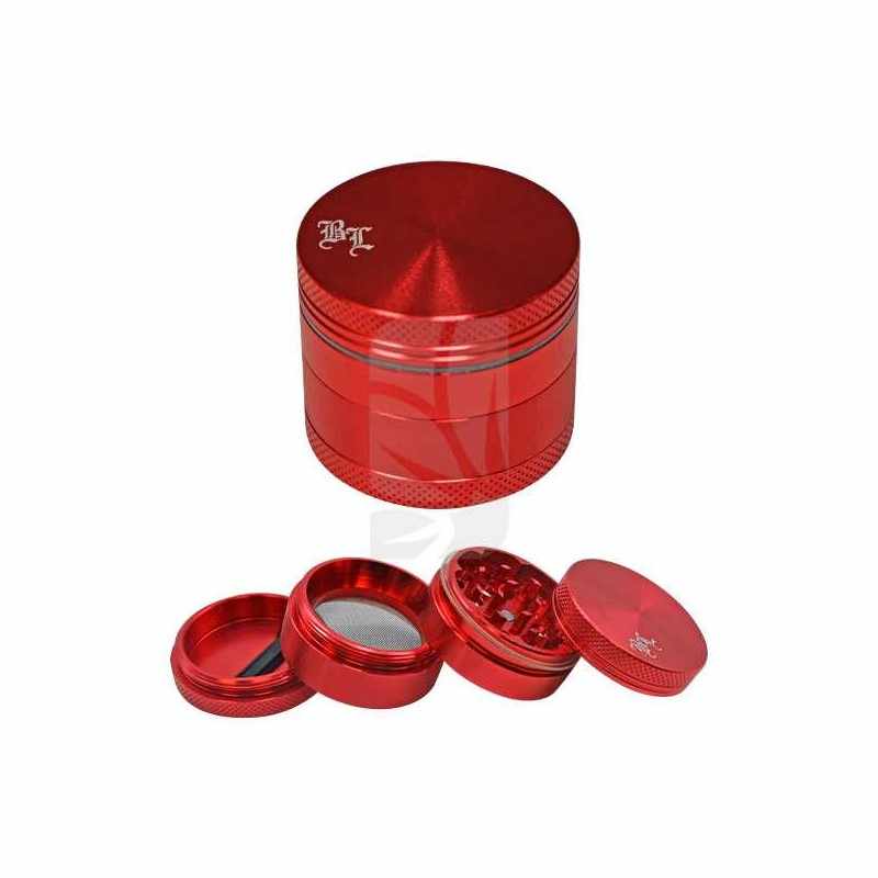 Grinder Aluminio 4 partes Rojo 40 mm.