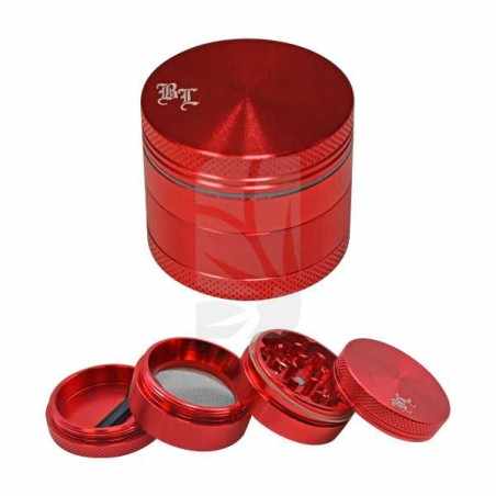 Grinder Aluminio 4 partes Rojo 40 mm.