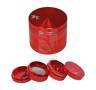 Grinder Aluminio 4 partes Rojo 40 mm.