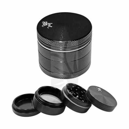 Grinder Aluminio 4 partes Negro 40 mm.