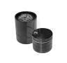4-Part Aluminum Grinder Black 40 mm