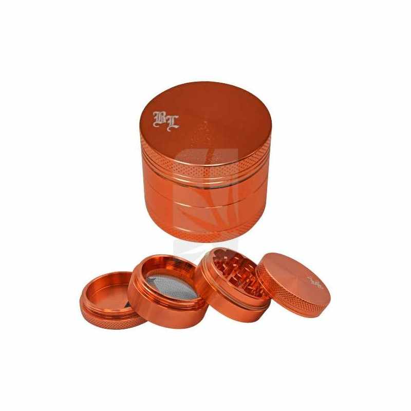 Grinder Aluminio 4 partes Naranja 40 mm.