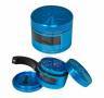 Grinder 3 partes con puerta 62 mm. Azul Grinder 3 partes con puerta 62 mm. Azul