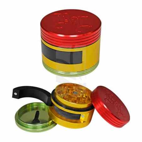 Grinder 3 partes con puerta 62 mm. Rasta