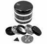 Grinder Aluminio 5 partes Negro 63 mm.