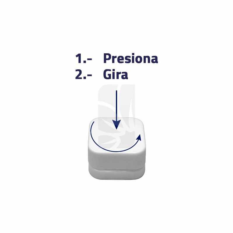 Recipiente Branco Opaco Quadrado 5 ml