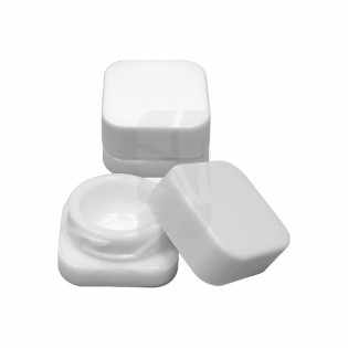 Recipiente Blanco Opaco 5 ml. Cuadrado