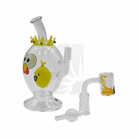 Bong de Cristal King Egg 160 mm.