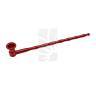 Pipe en aluminium rouge avec adaptateur pour filtre 252 mm