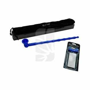 Comprar Pipa Azul con Adaptador de Aluminio con Filtros barato