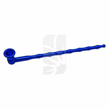 Pipe en aluminium bleu avec adaptateur pour filtre 252 mm