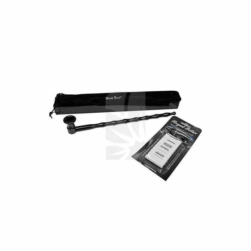 Black Aluminum Pipe with Filter Adapter 252 mm