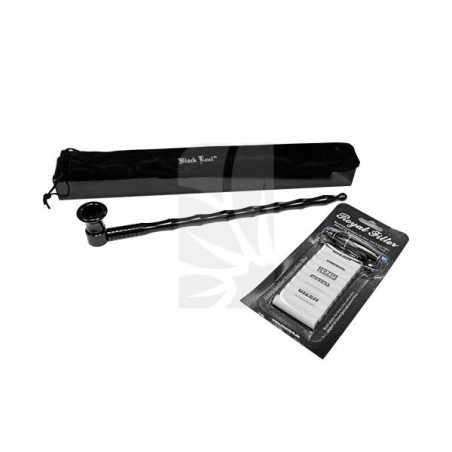 Comprar Pipa Negro con Adaptador de Aluminio con Filtros Barato