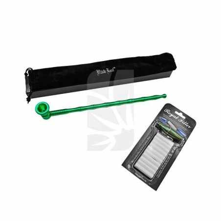 Comprar Pipa Verde con Adaptador de Aluminio con Filtros Barato