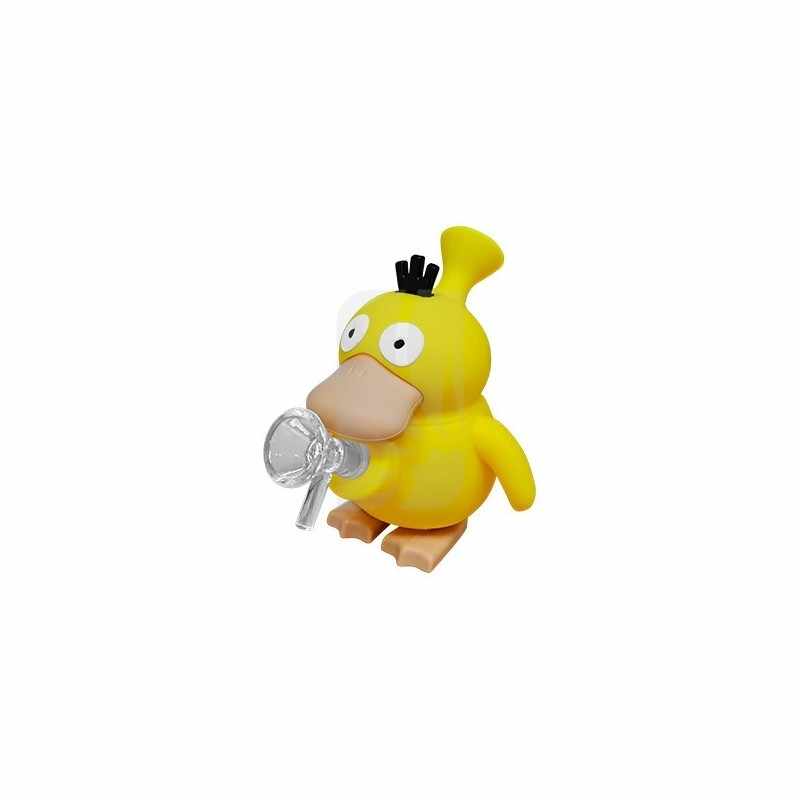 Bong de silicona Pato de 12 cm. Bong de silicona Pato de 12 cm.