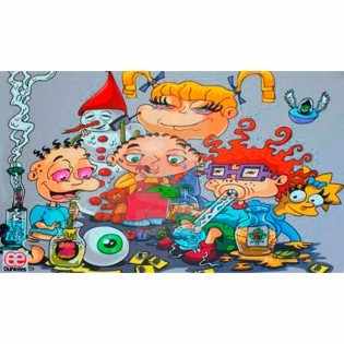 Accendino a Torcia Dunkees Kids Will Be Kids – Bianco