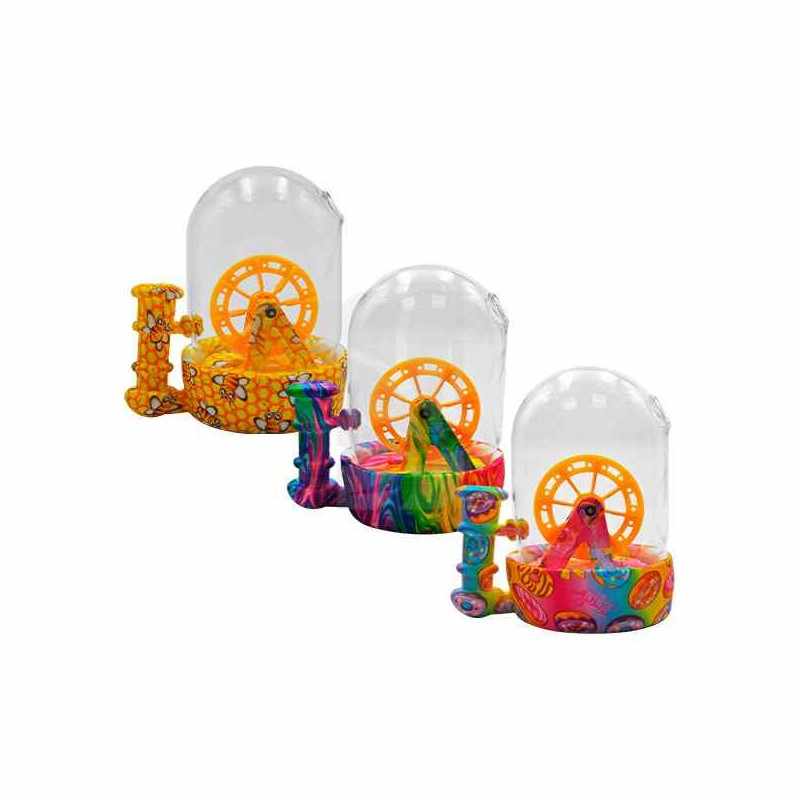 Bong in Silicone Spinning Wheel