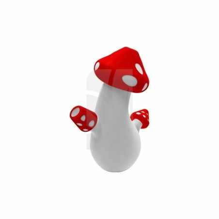 Bong in Silicone Fungo Rosso 18 cm