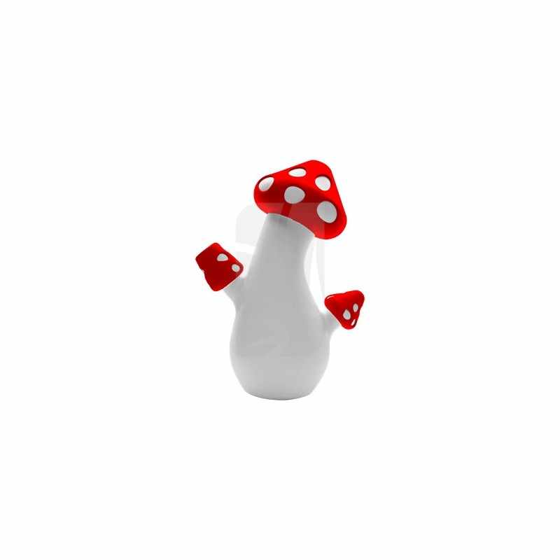 Bang en Silicone Champignon Rouge 18 cm