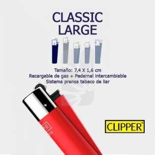 Medidas y tamaños de los mecheros CLIPPER Classic Large