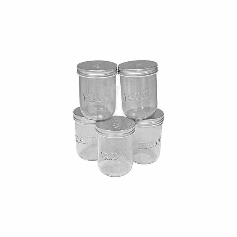 RAW Mason Glass Jar 473 ml – 5 Units