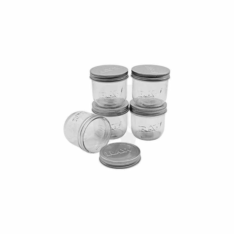 RAW Mason Glass Jar 295 ml – 5 Units RAW Mason Glass Jar 295 ml – 5 Units