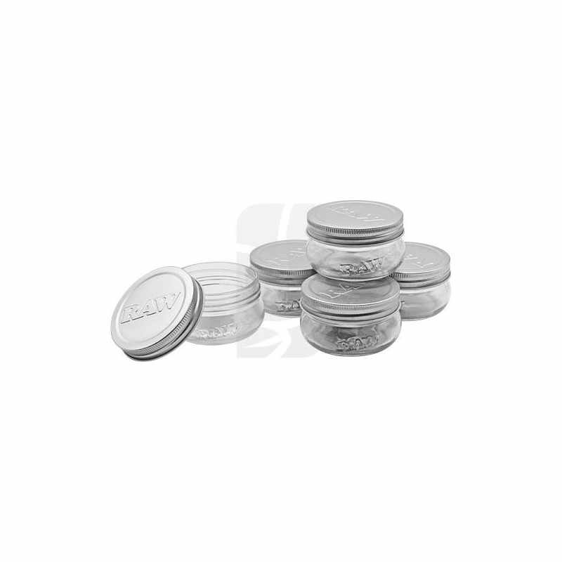Bote Cristal RAW Mason Jar 177 ml. 5 Unidades Bote Cristal RAW Mason Jar 177 ml. 5 Unidades