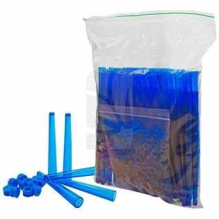 Blue Acrylic Storage Tube 100 Units
