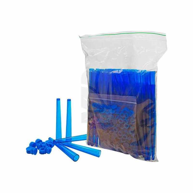 Tubo Acrílico Almacenamiento Azul 100 Unidades Tubo Acrílico Almacenamiento Azul 100 Unidades