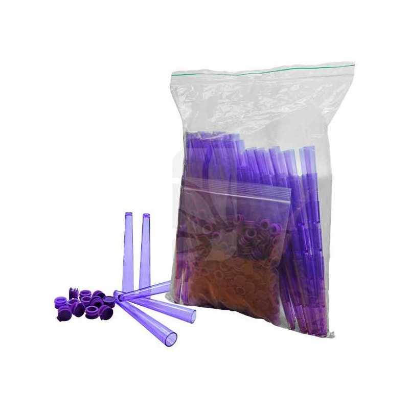Tubo Acrílico Almacenamiento PURPLE 100 Unidades Tubo Acrílico Almacenamiento PURPLE 100 Unidades