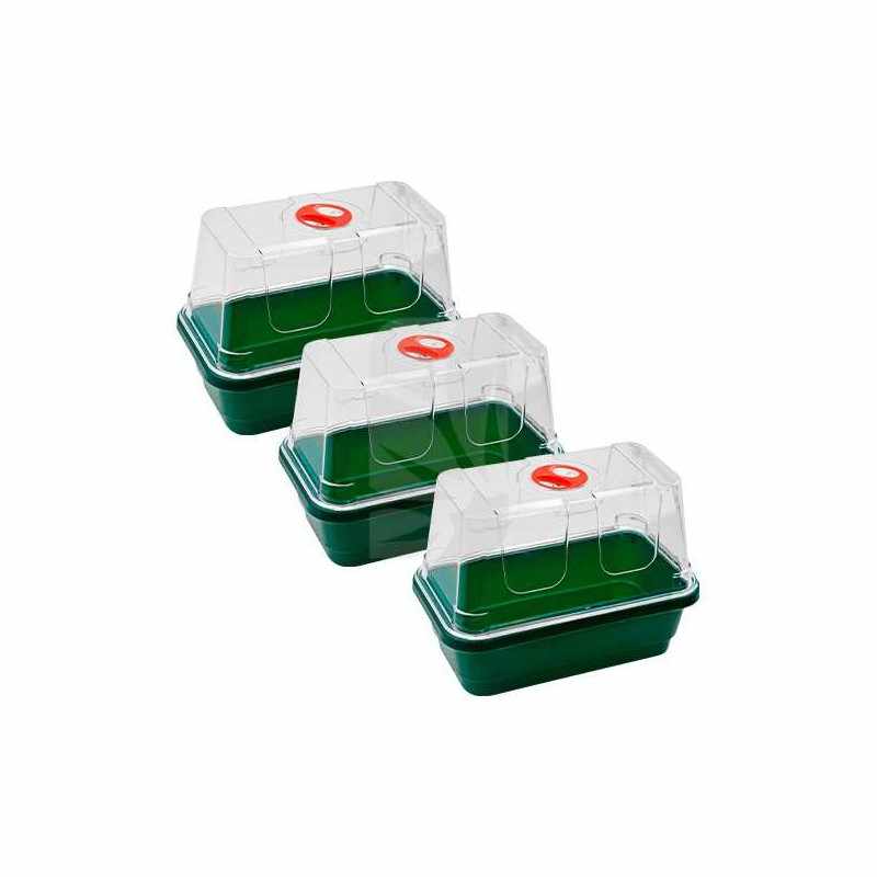 Mini Anzuchtkasten mit Hoher Haube (3 Stk.)