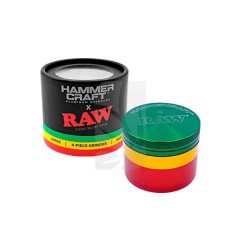 Grinder RAW S Hammercraft Rasta 4 Partes