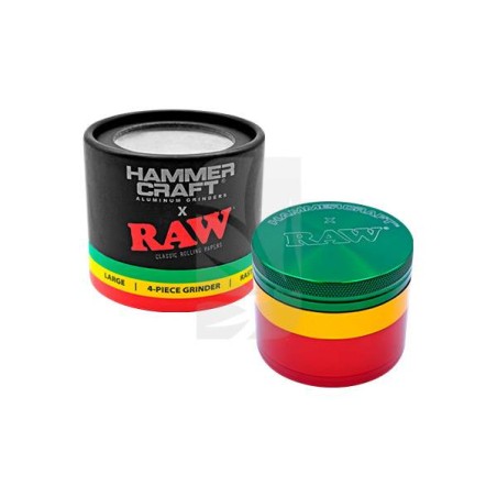 Grinder RAW S Hammercraft Rasta 4 Partes