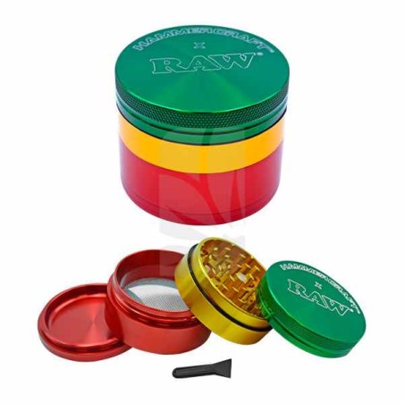 Grinder RAW S Hammercraft Rasta 4 Partes