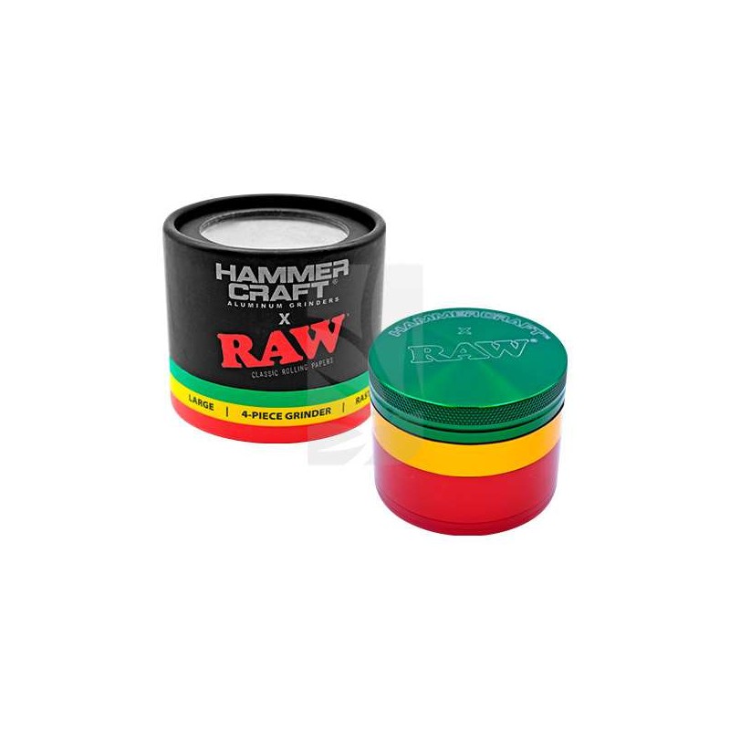 RAW M Hammercraft Rasta Grinder 4 Parts