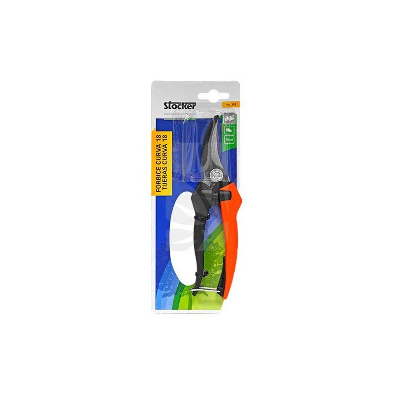 Tijera vendimia curva 18 cm.