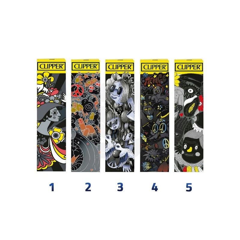 Clipper Black King Size Slim Paper