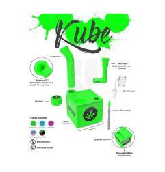 Kube Black Silicone Bong