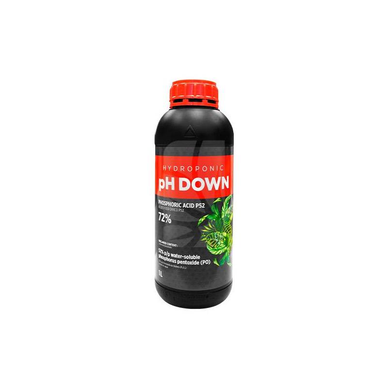 pH Down Hydroponics 72% 1 Liter