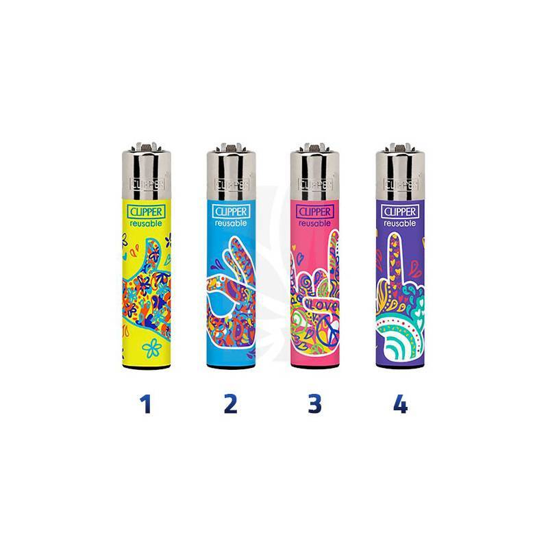 Briquet CLIPPER Hippie Hands 2