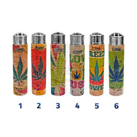 CLIPPER Lighter Pop Cork Leaves 2 with Large Case 🔥