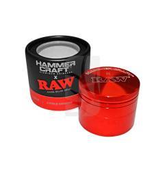 Grinder RAW S Hammercraft Vermelho 4 Partes