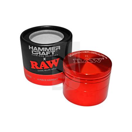 Grinder RAW S Hammercraft rouge 4 parties