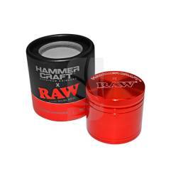 Grinder RAW L Hammercraft rosso 4 parti