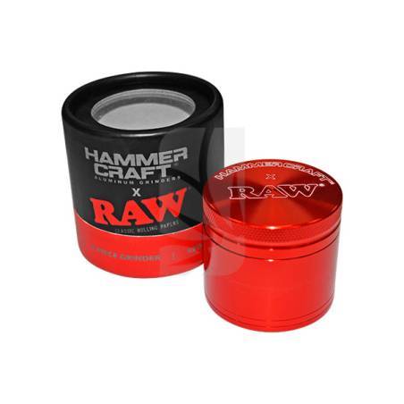 Grinder RAW L Hammercraft Vermelho 4 Partes