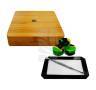 Bamboo Dab Kit Box 19x18x4 cm Bamboo Dab Kit Box 19x18x4 cm