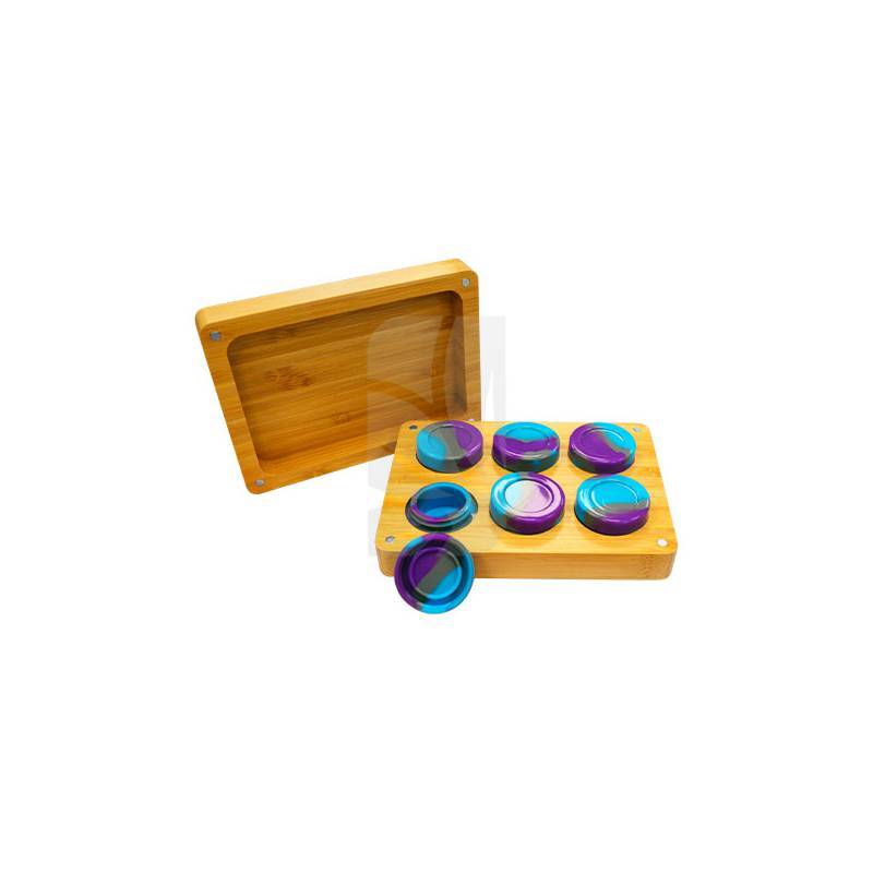 Bamboo Dab Kit Box 15x11x4 cm Bamboo Dab Kit Box 15x11x4 cm